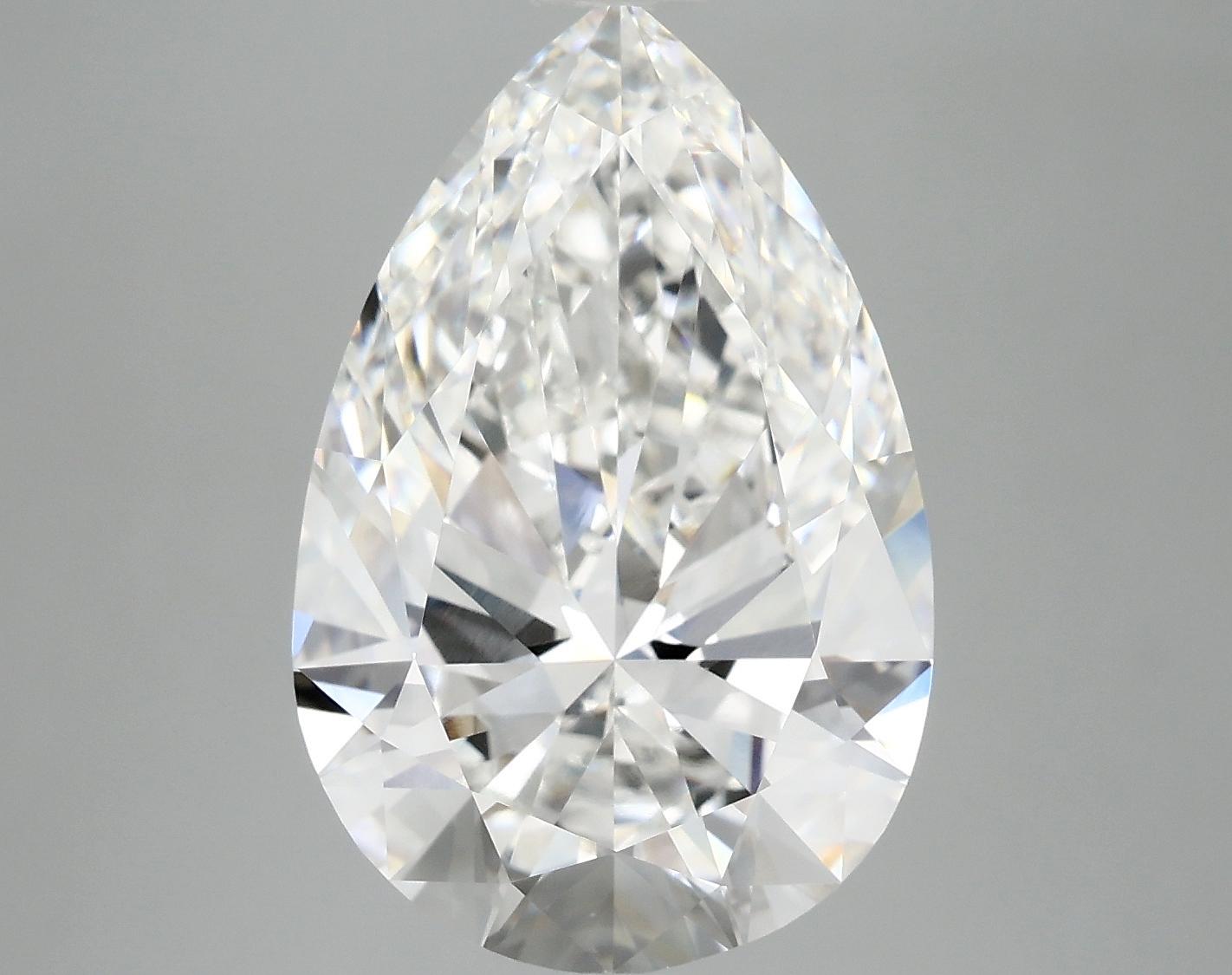 6.95 Carat Pear Shaped Excellent Cut VVS2 IGI Certified Lab Grown Diamond