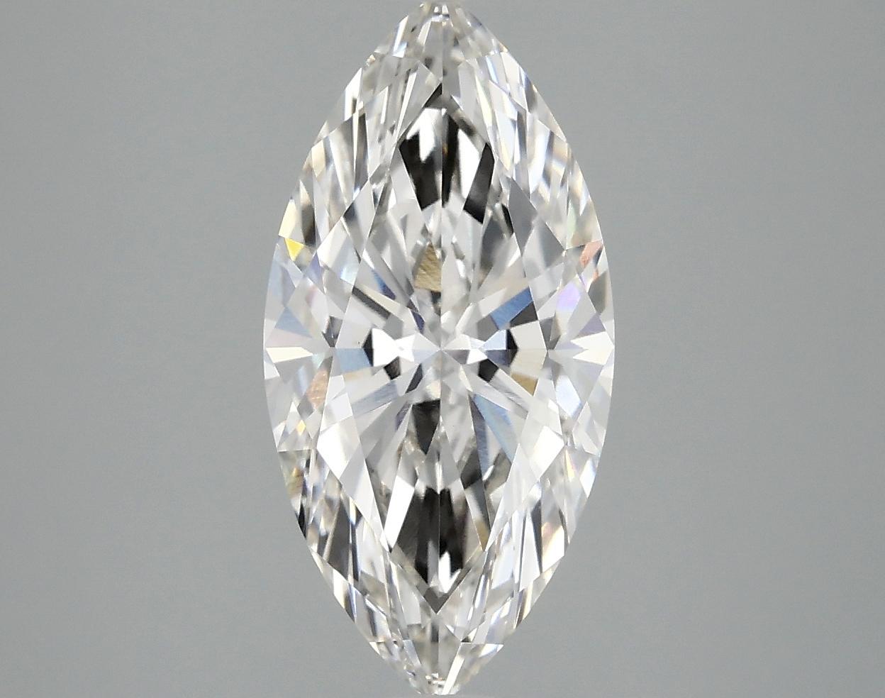 2.57 Carat Marquise Shaped Ideal Cut VVS2 IGI Certified Lab Grown Diamond