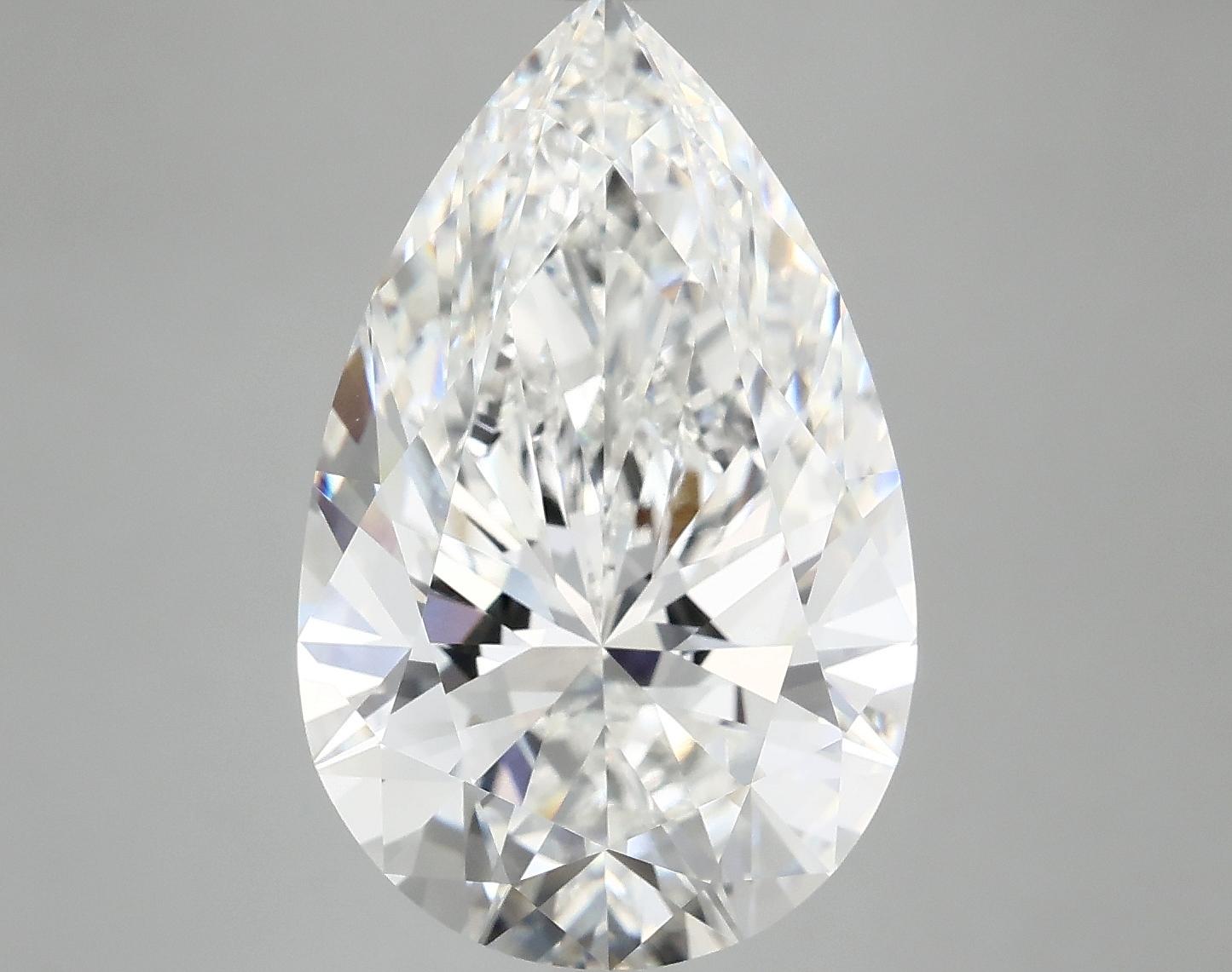 7.52 Carat Pear Shaped Ideal Cut VVS2 IGI Certified Lab Grown Diamond