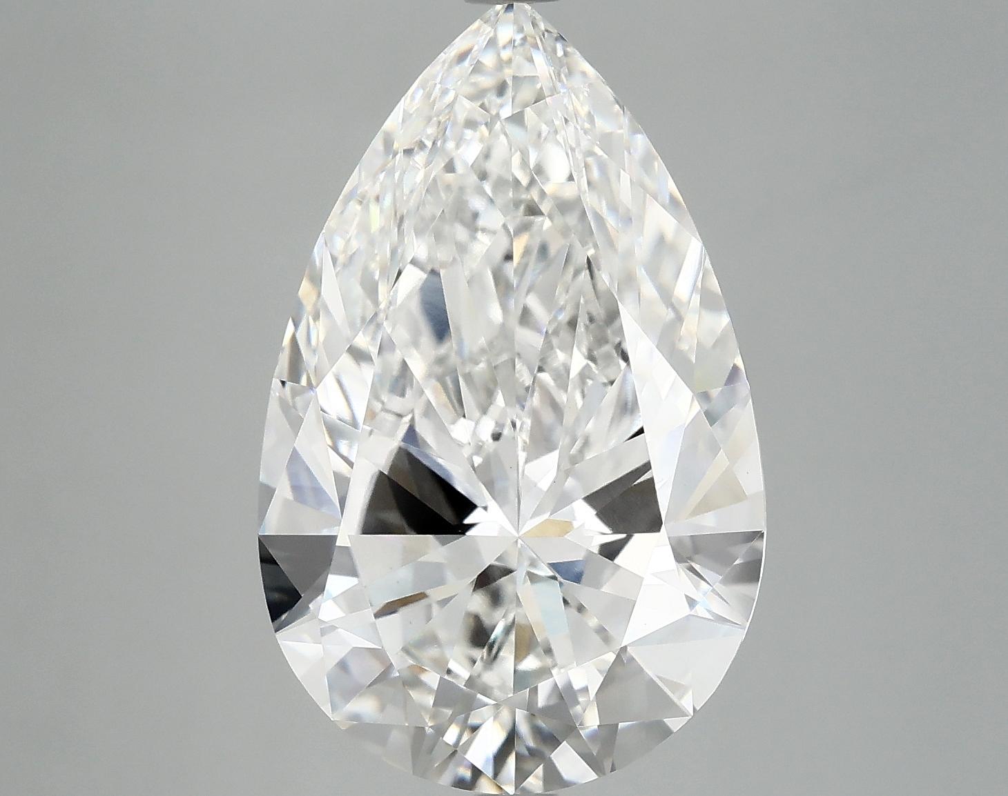7.07 Carat Pear Shaped Ideal Cut VVS2 IGI Certified Lab Grown Diamond