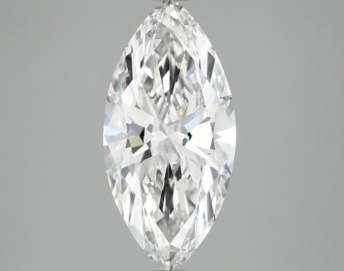 2.5 Carat Marquise Shaped Excellent Cut VVS2 IGI Certified Lab Grown Diamond