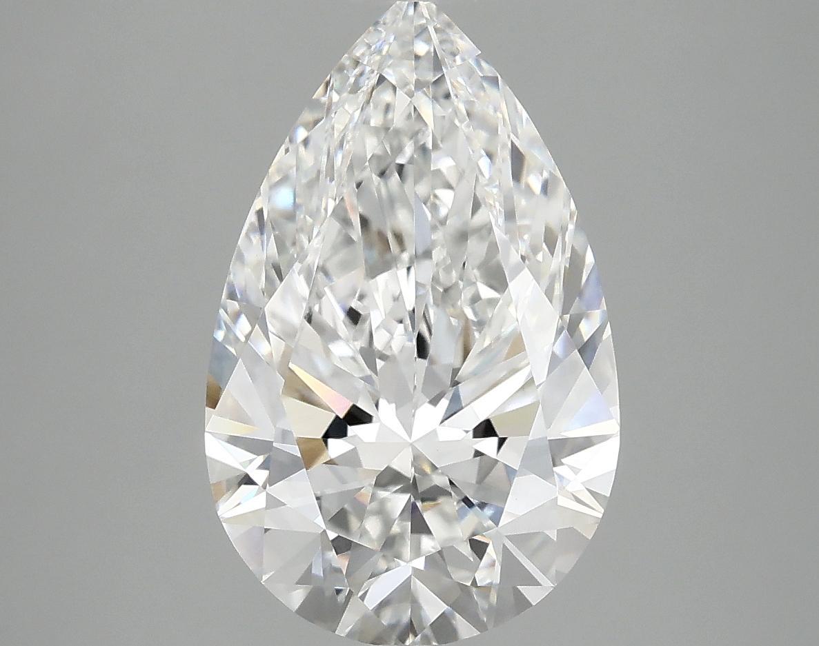 3.91 Carat Pear Shaped Ideal Cut VVS2 IGI Certified Lab Grown Diamond