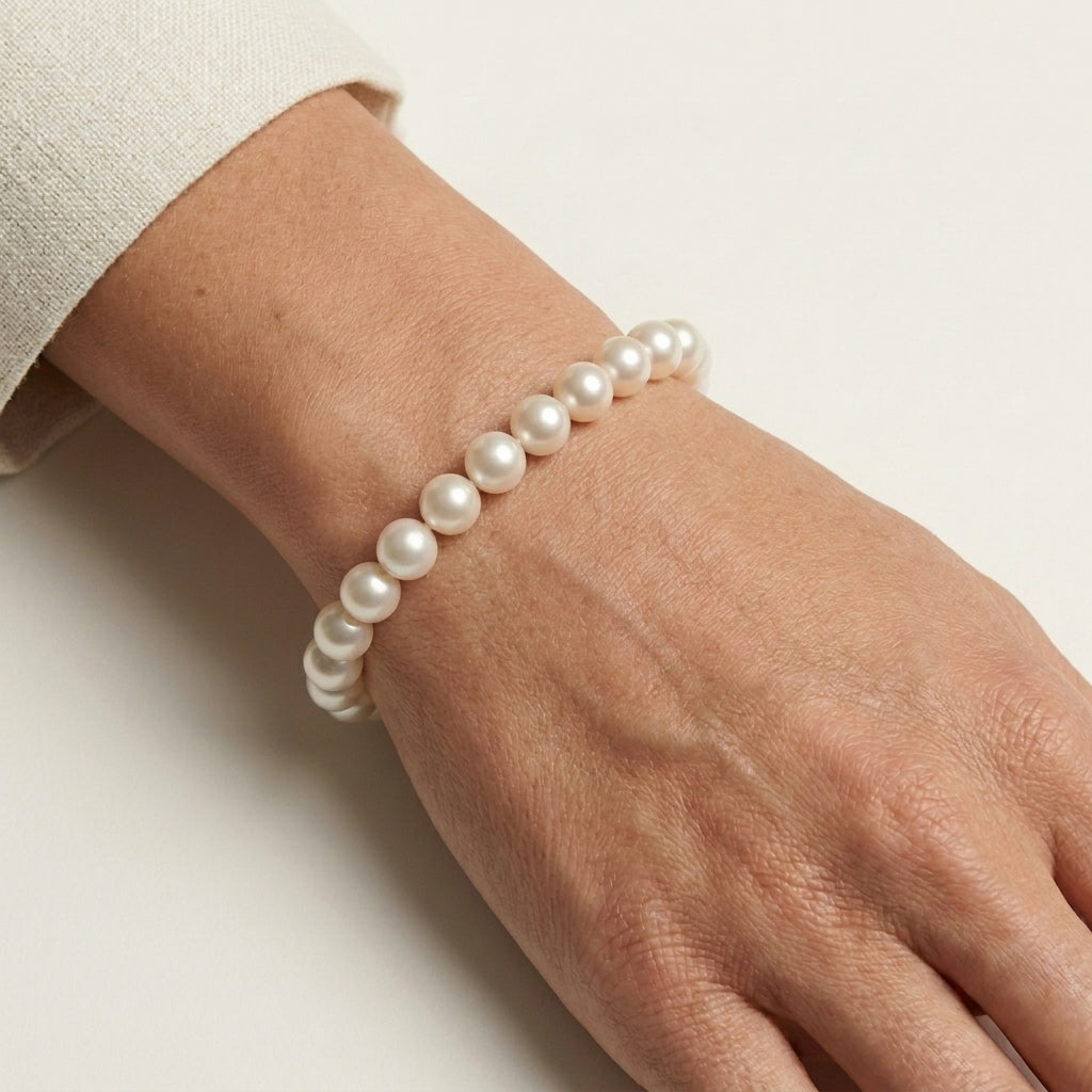 Freshwater Pearl Bracelet with Sterling Silver Clasp