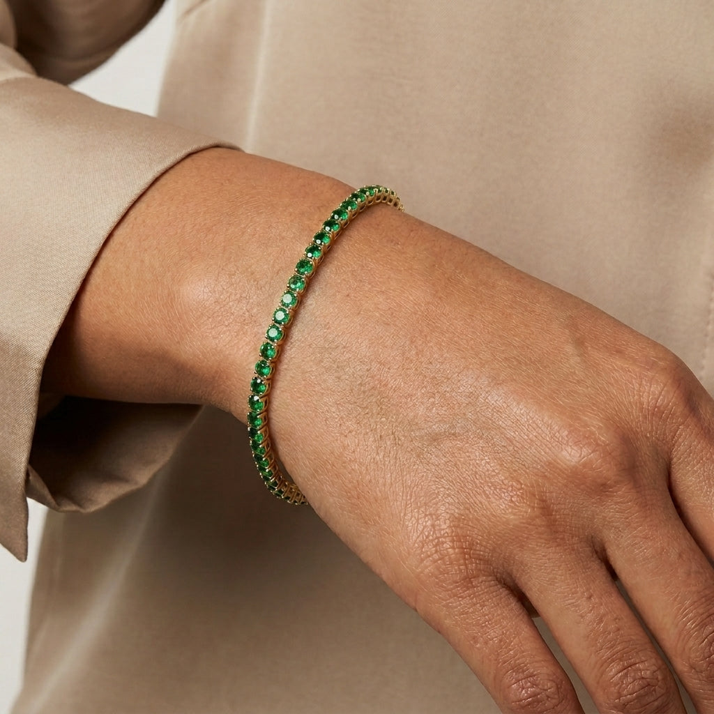 _roll_image@SKU:B2412-EMDR03000004Y #metal_silver-with-gold-vermeil+origin_lab-grown+bracelet-length-inches_7