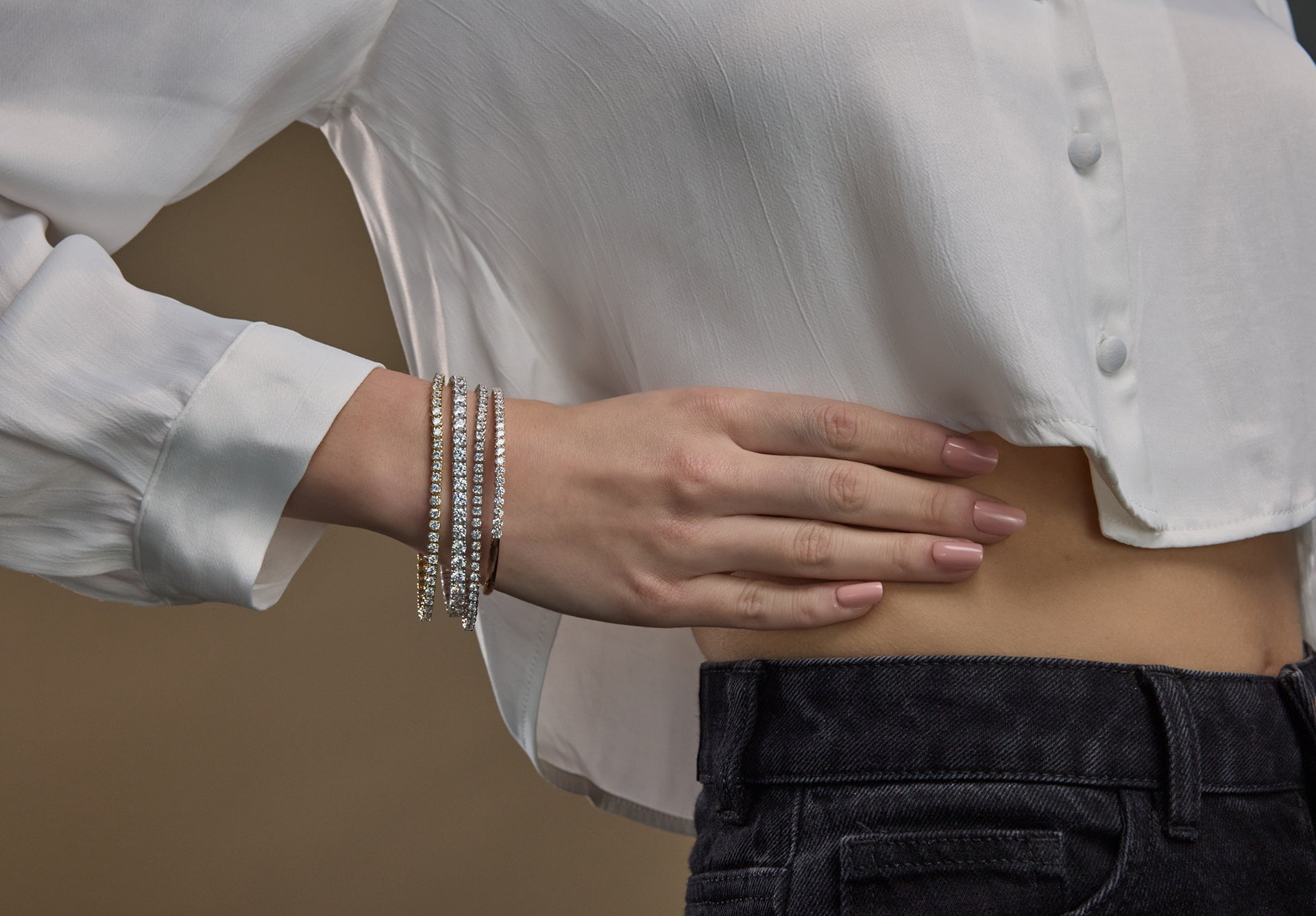 lab-grown diamond tennis bracelet styling ideas for summer