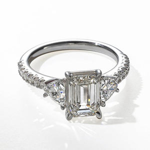 Three Stone Lab Diamond & Gemstone Engagement Rings