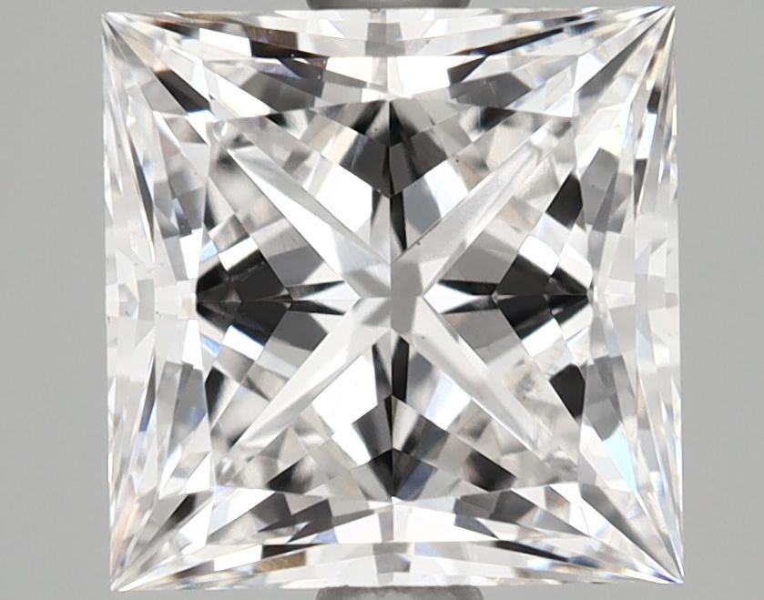 2.52 Carat Princess Shaped Ideal Cut VS2 GIA Certified Lab Grown Diamond