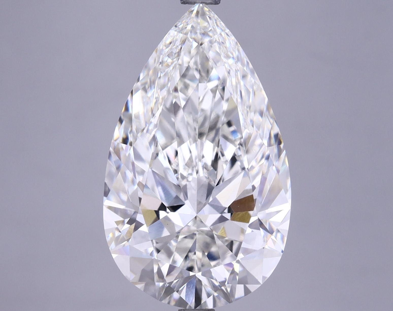 6.1 Carat Pear Shaped Ideal Cut VS2 GIA Certified Lab Grown Diamond