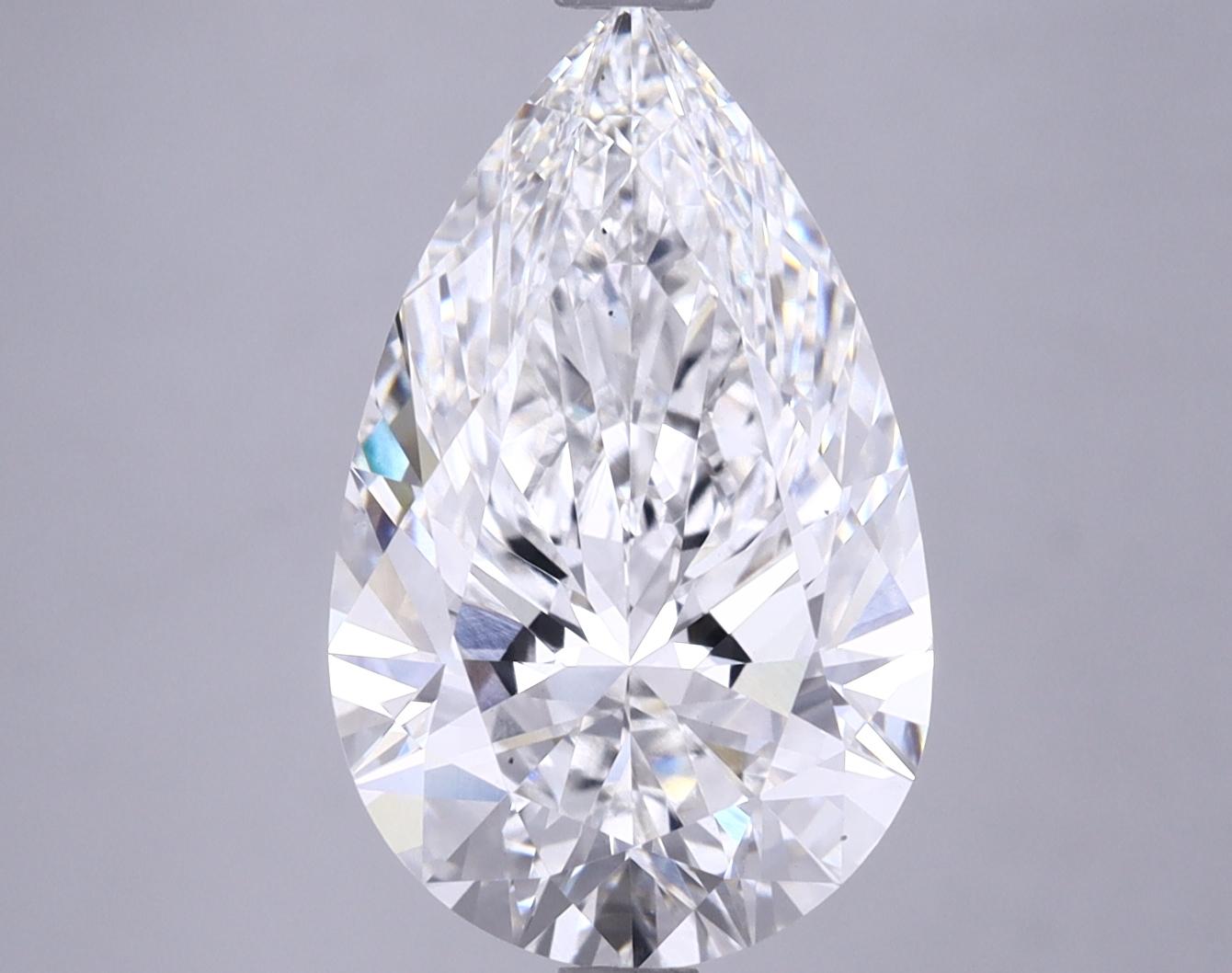 4.19 Carat Pear Shaped Very Good Cut VS2 GIA Certified Lab Grown Diamond
