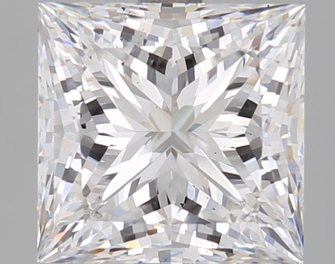 2.58 Carat Princess Shaped Very Good Cut SI1 GIA Certified Lab Grown Diamond