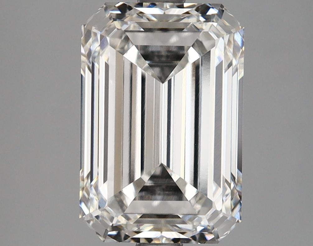 3.67 Carat Emerald Shaped Ideal Cut VVS2 GIA Certified Lab Grown Diamond