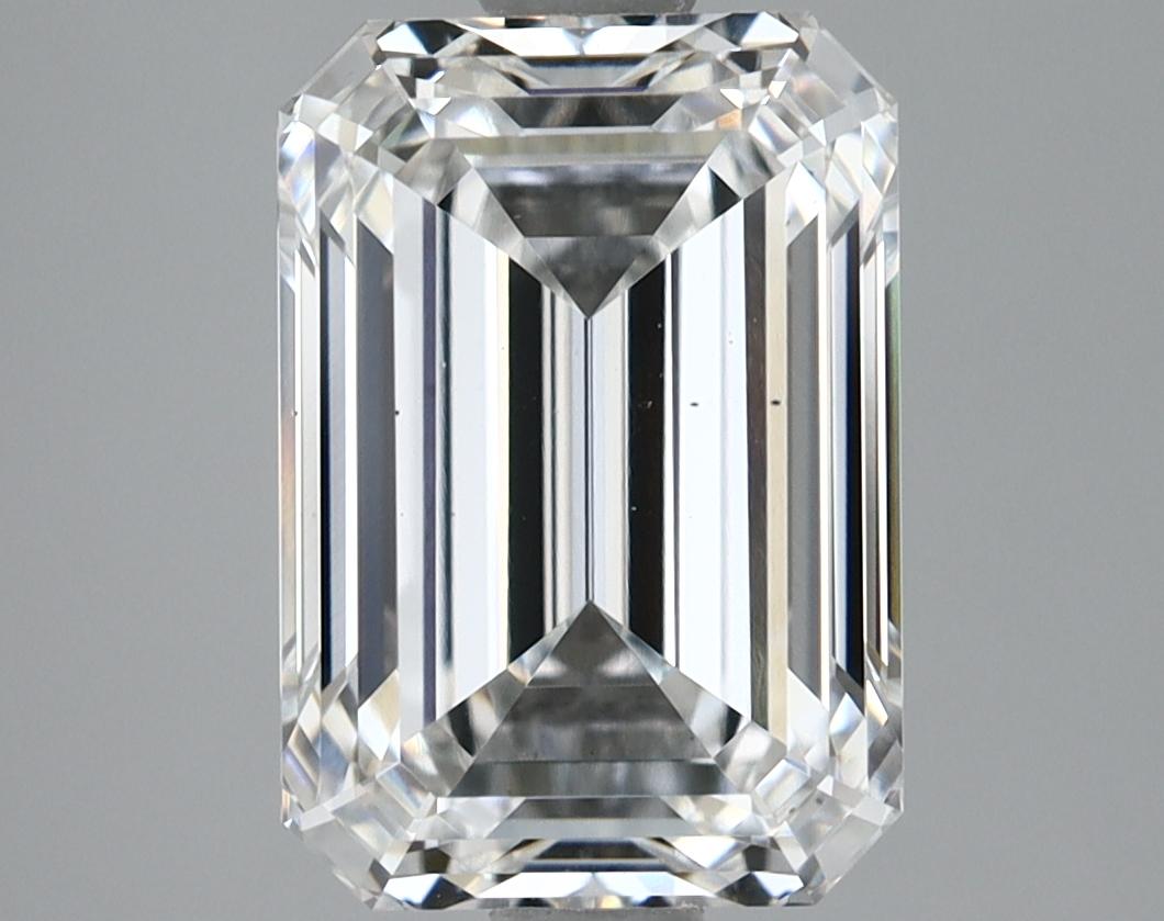 3.15 Carat Emerald Shaped Ideal Cut SI1 GIA Certified Lab Grown Diamond