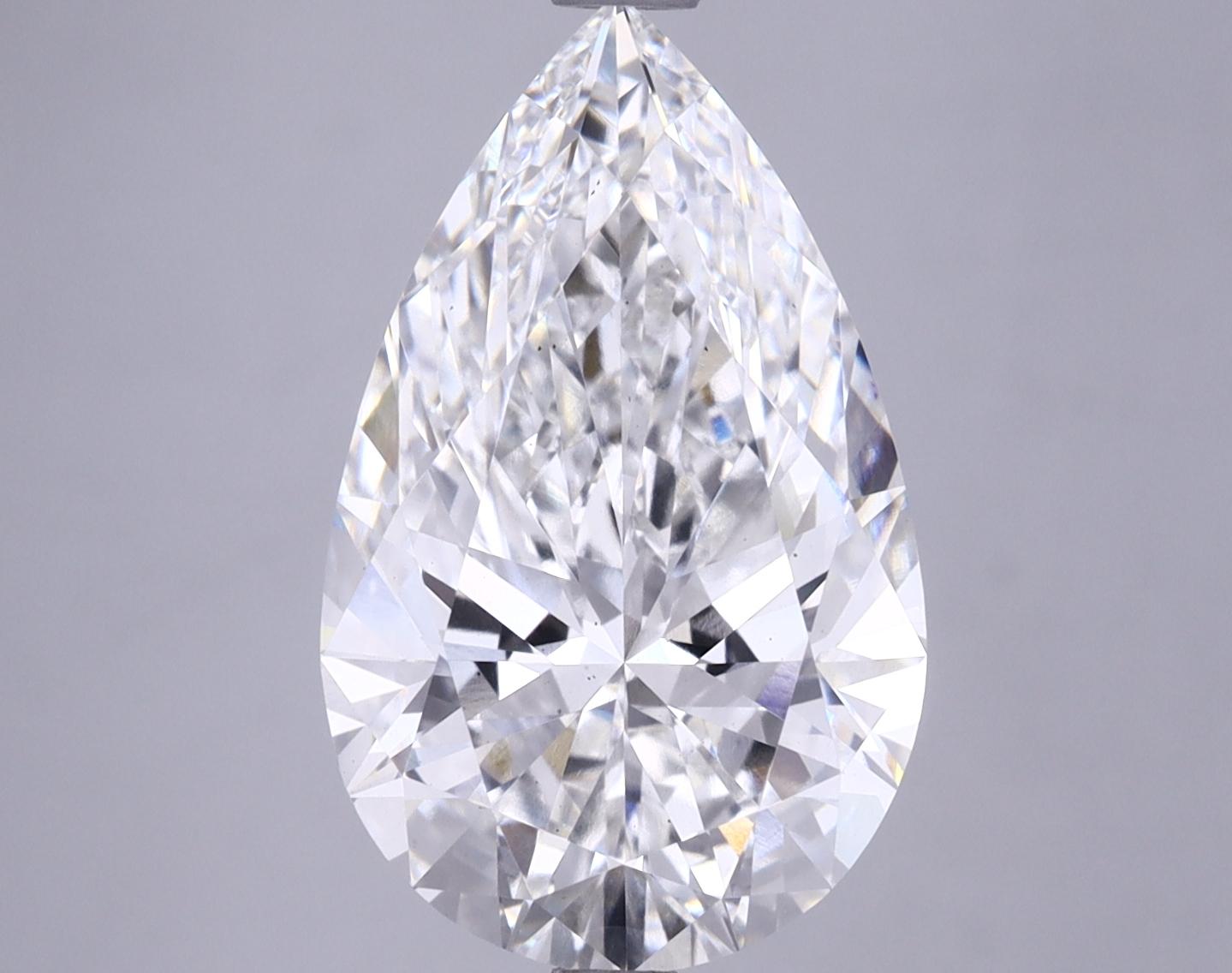 5.16 Carat Pear Shaped Ideal Cut VS2 GIA Certified Lab Grown Diamond