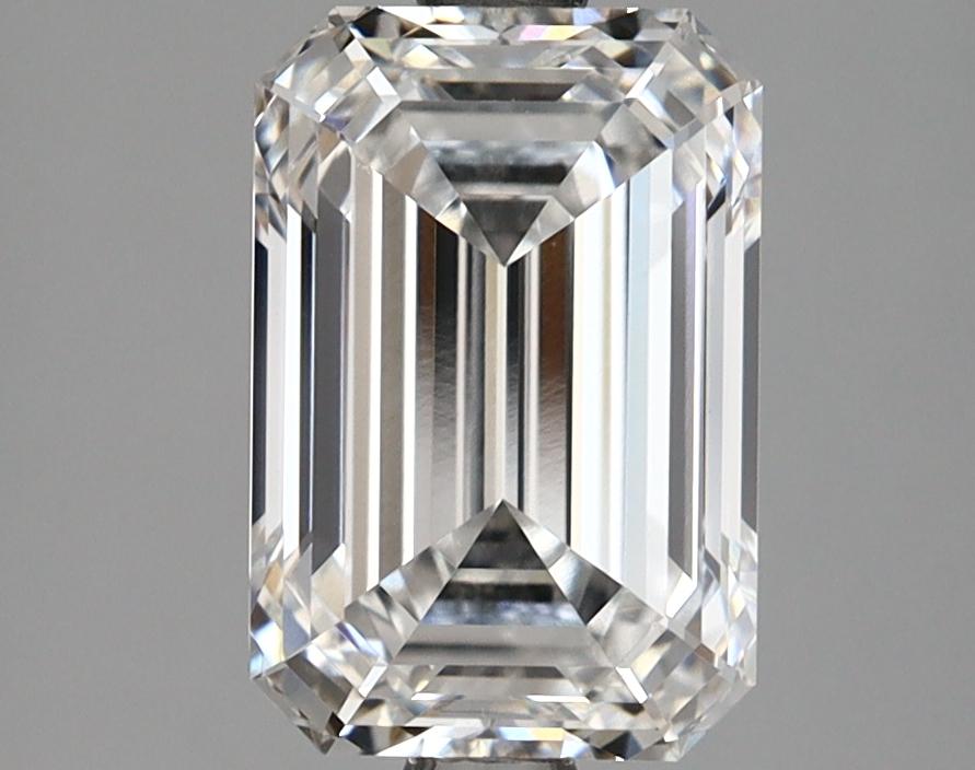 2.52 Carat Emerald Shaped Excellent Cut VVS2 GIA Certified Lab Grown Diamond