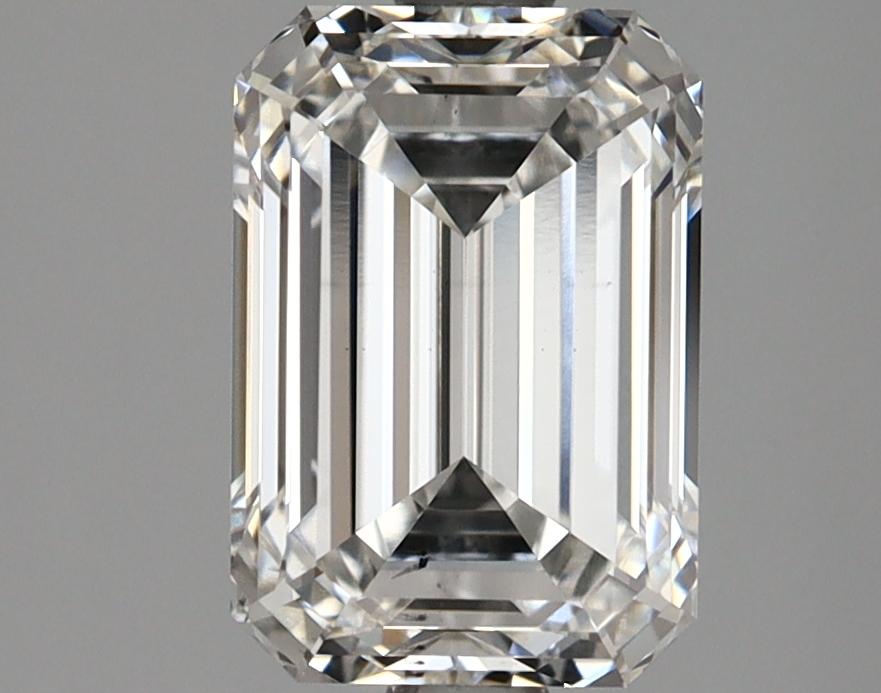 2.18 Carat Emerald Shaped Ideal Cut SI1 GIA Certified Lab Grown Diamond