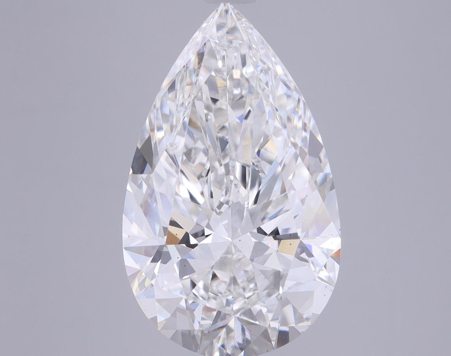6.3 Carat Pear Shaped Ideal Cut VS2 GIA Certified Lab Grown Diamond
