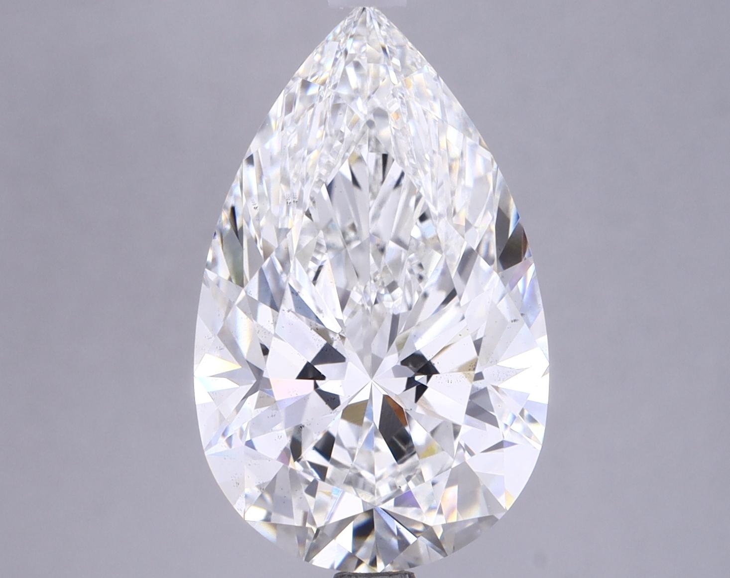 5.57 Carat Pear Shaped Ideal Cut VS2 GIA Certified Lab Grown Diamond