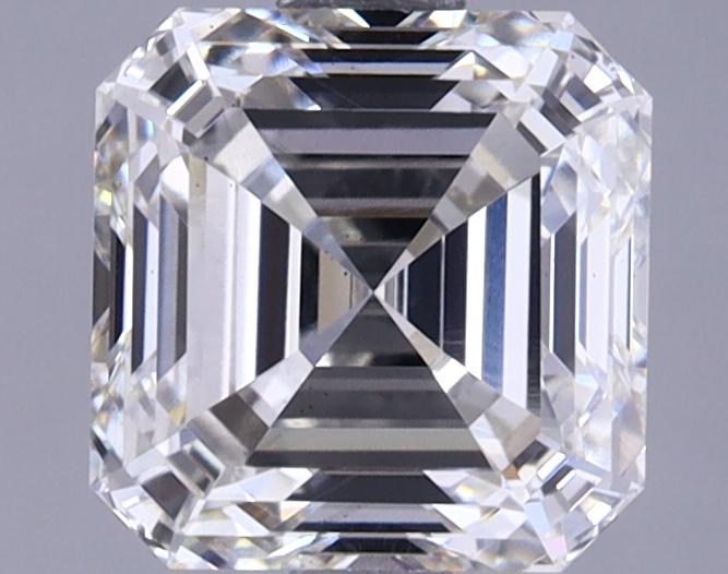 2.06 Carat Asscher Shaped Ideal Cut VS2 GIA Certified Lab Grown Diamond