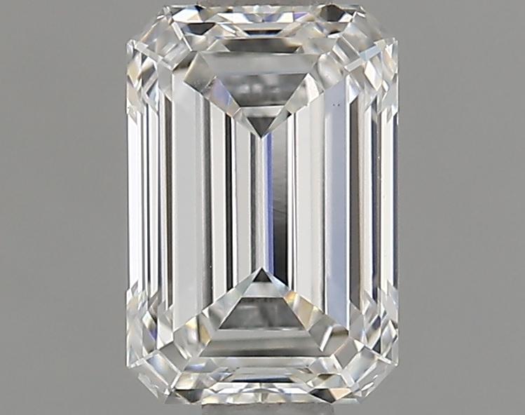 0.92 Carat Emerald Shaped Ideal Cut VVS2 IGI Certified Lab Grown Diamond