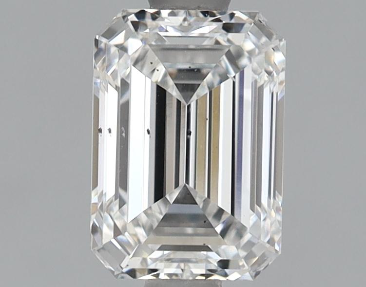 1.08 Carat Emerald Shaped Ideal Cut SI1 IGI Certified Lab Grown Diamond