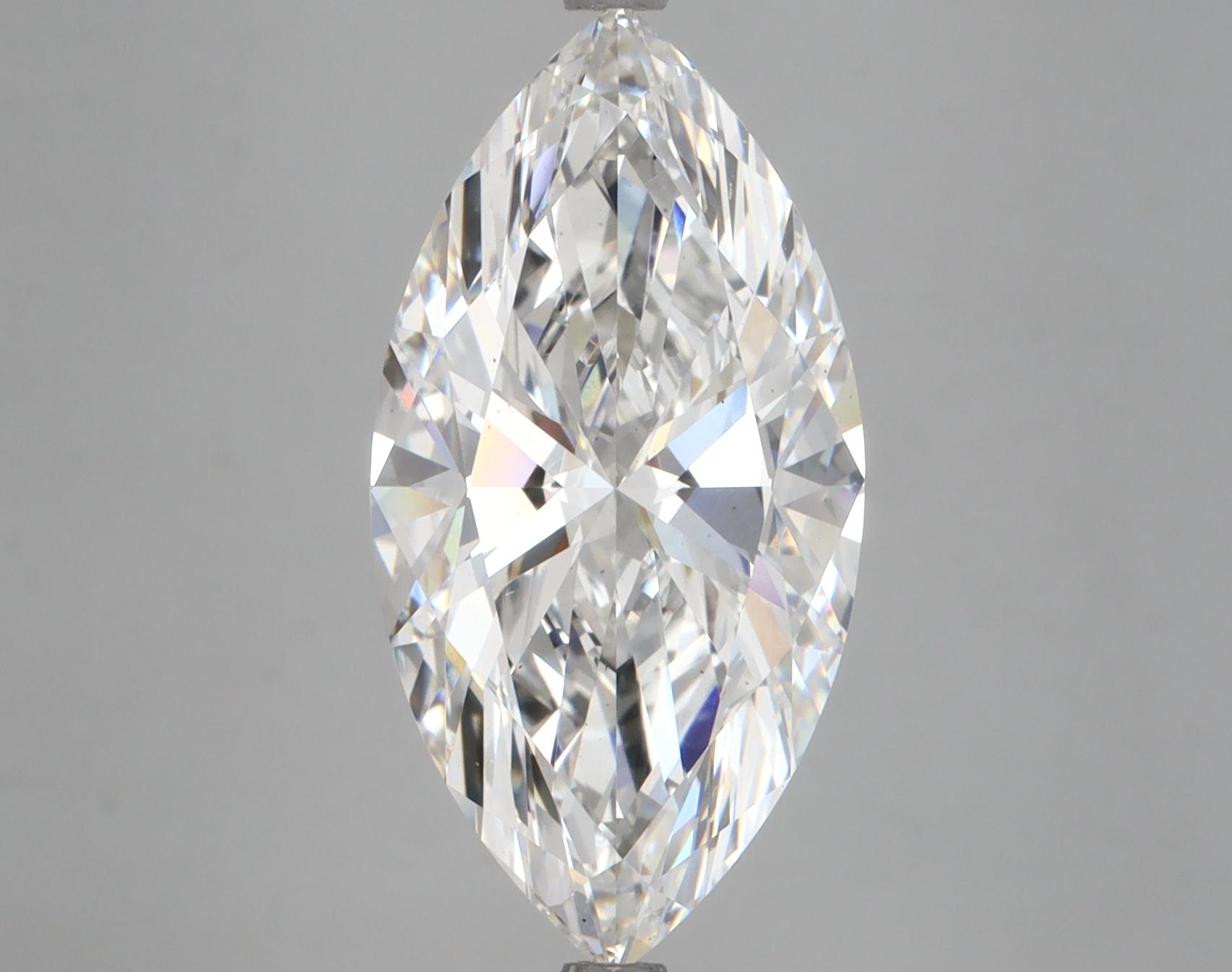 5.55 Carat Marquise Shaped Ideal Cut VS2 IGI Certified Lab Grown Diamond