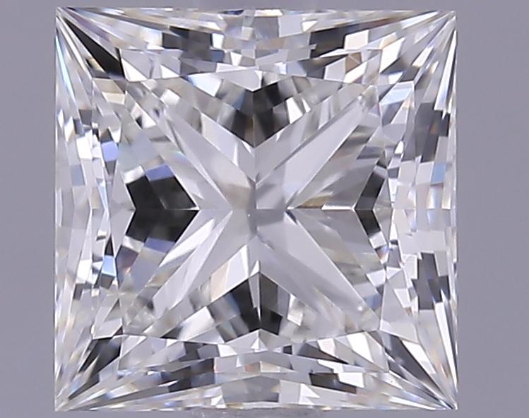 1.74 Carat Princess Shaped Ideal Cut VVS2 IGI Certified Lab Grown Diamond