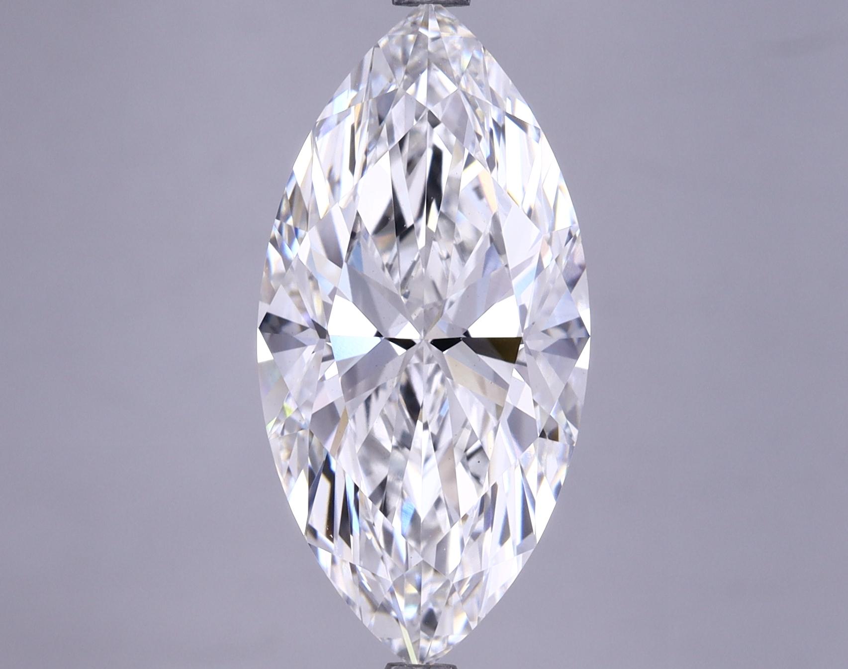 5.25 Carat Marquise Shaped Ideal Cut VS1 GIA Certified Lab Grown Diamond
