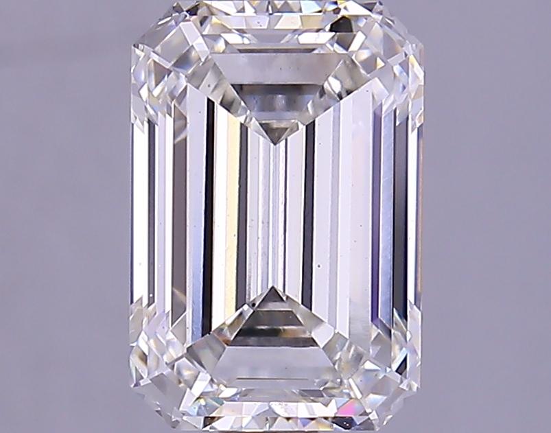 2.25 Carat Emerald Shaped Very Good Cut VS2 GIA Certified Lab Grown Diamond