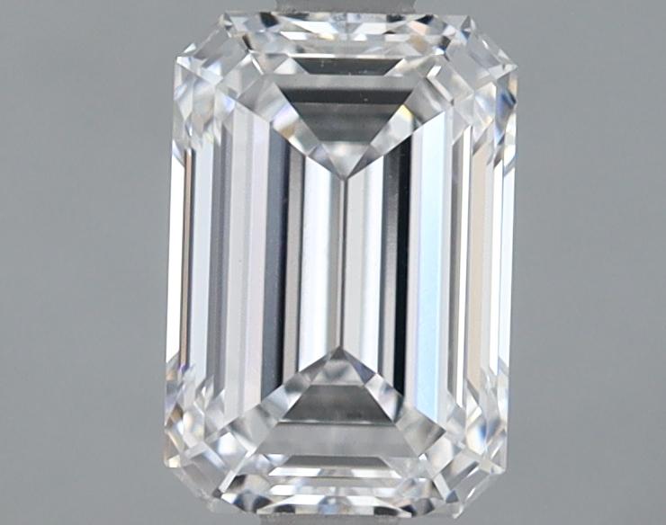 1.37 Carat Emerald Shaped Ideal Cut VVS2 IGI Certified Lab Grown Diamond