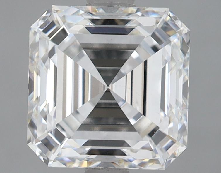2.52 Carat Asscher Shaped Ideal Cut SI1 IGI Certified Lab Grown Diamond