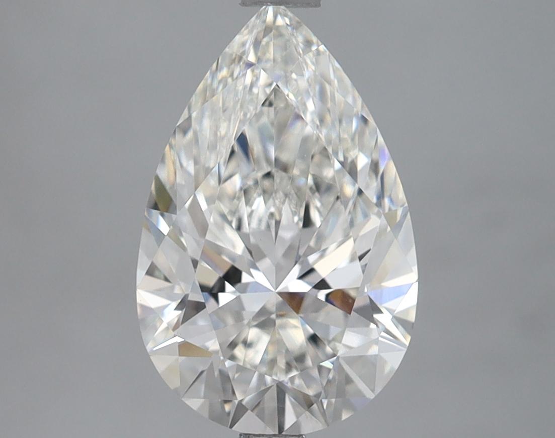 2.46 Carat Pear Shaped Ideal Cut VVS2 IGI Certified Lab Grown Diamond