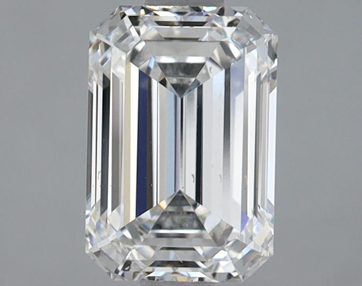 1.38 Carat Emerald Shaped Ideal Cut VS2 IGI Certified Lab Grown Diamond