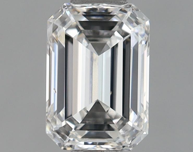 0.71 Carat Emerald Shaped Ideal Cut VVS1 IGI Certified Lab Grown Diamond