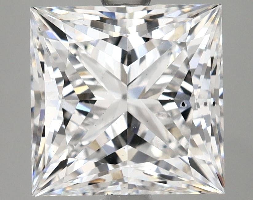 3.85 Carat Princess Shaped Ideal Cut SI1 IGI Certified Lab Grown Diamond