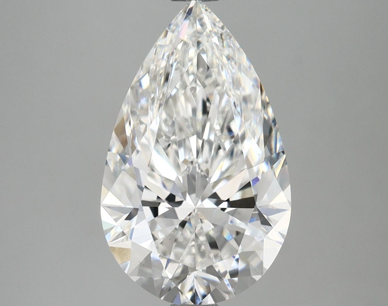 3.68 Carat Pear Shaped Ideal Cut VS1 IGI Certified Lab Grown Diamond