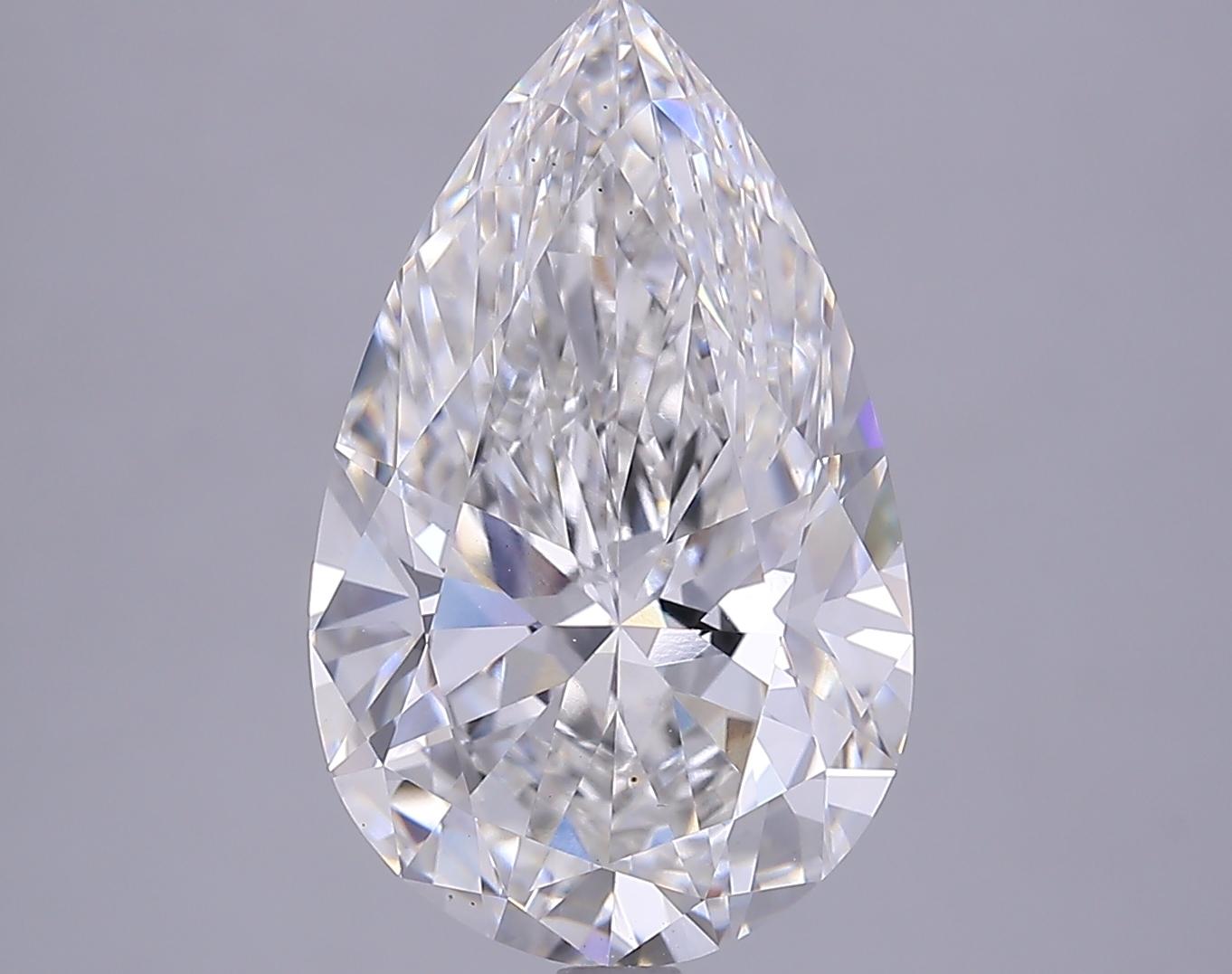 5.31 Carat Pear Shaped Ideal Cut VS1 IGI Certified Lab Grown Diamond