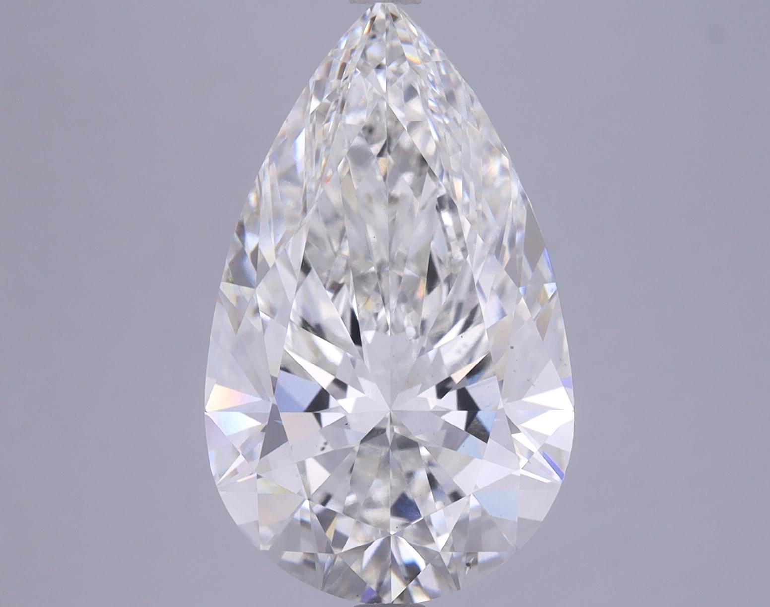 6.21 Carat Pear Shaped Ideal Cut VS2 IGI Certified Lab Grown Diamond