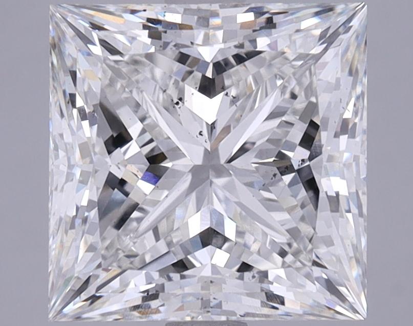 3.85 Carat Princess Shaped Ideal Cut SI1 IGI Certified Lab Grown Diamond
