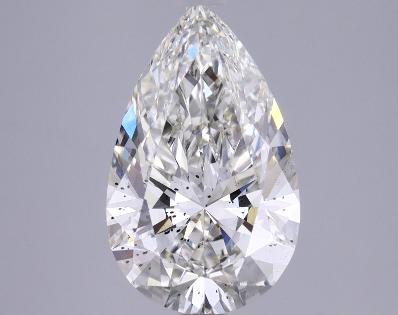 2.67 Carat Pear Shaped Ideal Cut SI1 IGI Certified Lab Grown Diamond