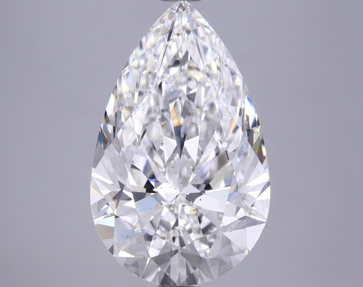 4.7 Carat Pear Shaped Ideal Cut SI1 IGI Certified Lab Grown Diamond