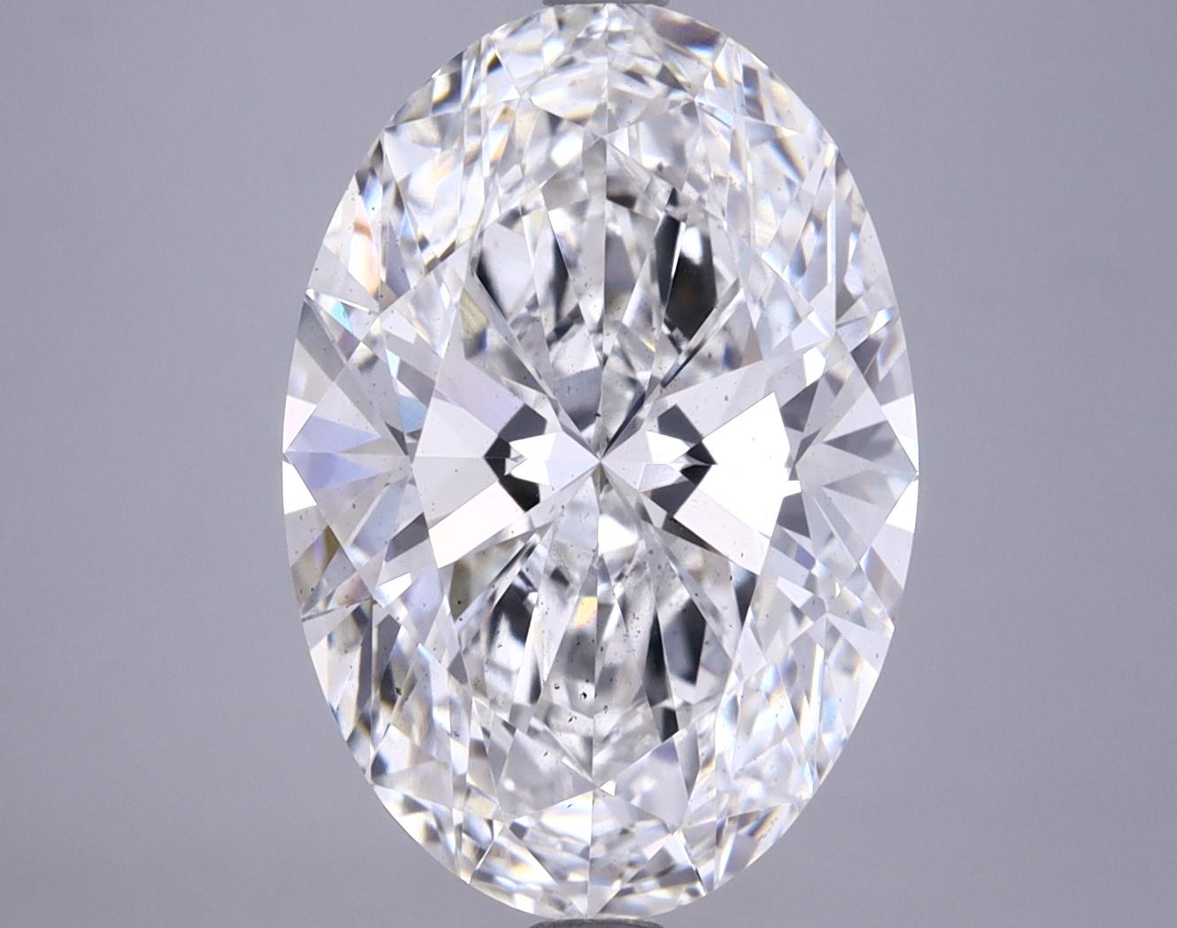 5.08 Carat Oval Shaped Ideal Cut SI1 IGI Certified Lab Grown Diamond