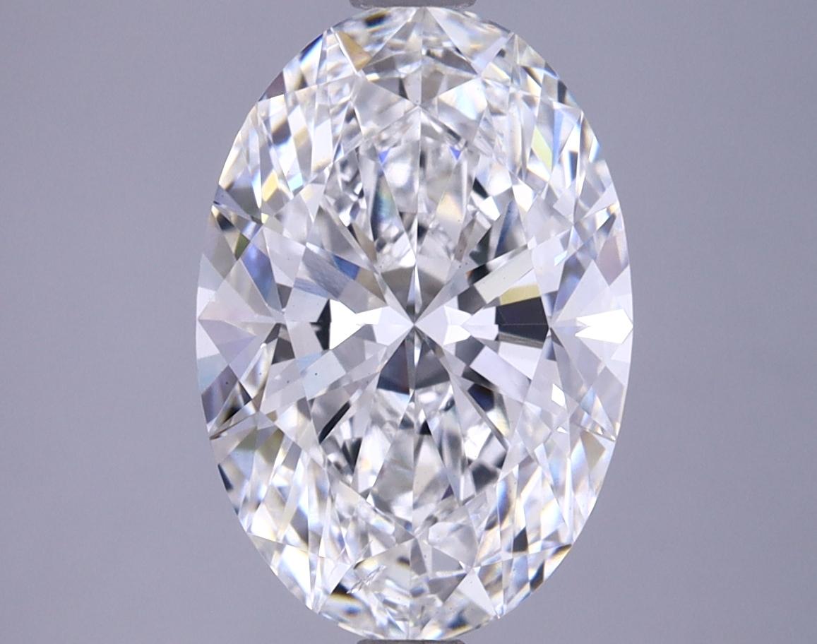 3.45 Carat Oval Shaped Ideal Cut SI1 IGI Certified Lab Grown Diamond