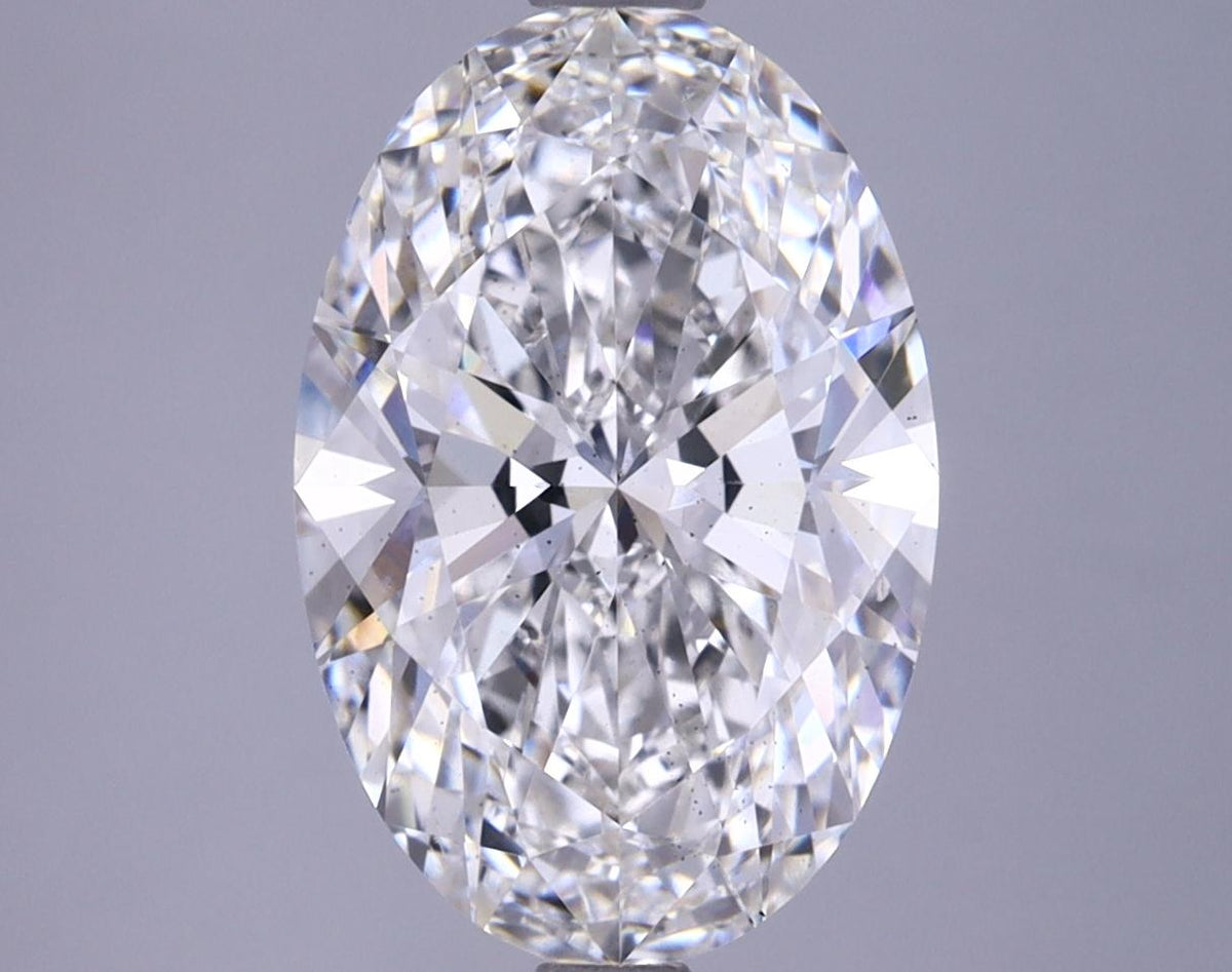 3.81 Carat Oval Shaped Excellent Cut SI1 IGI Certified Lab Grown Diamond