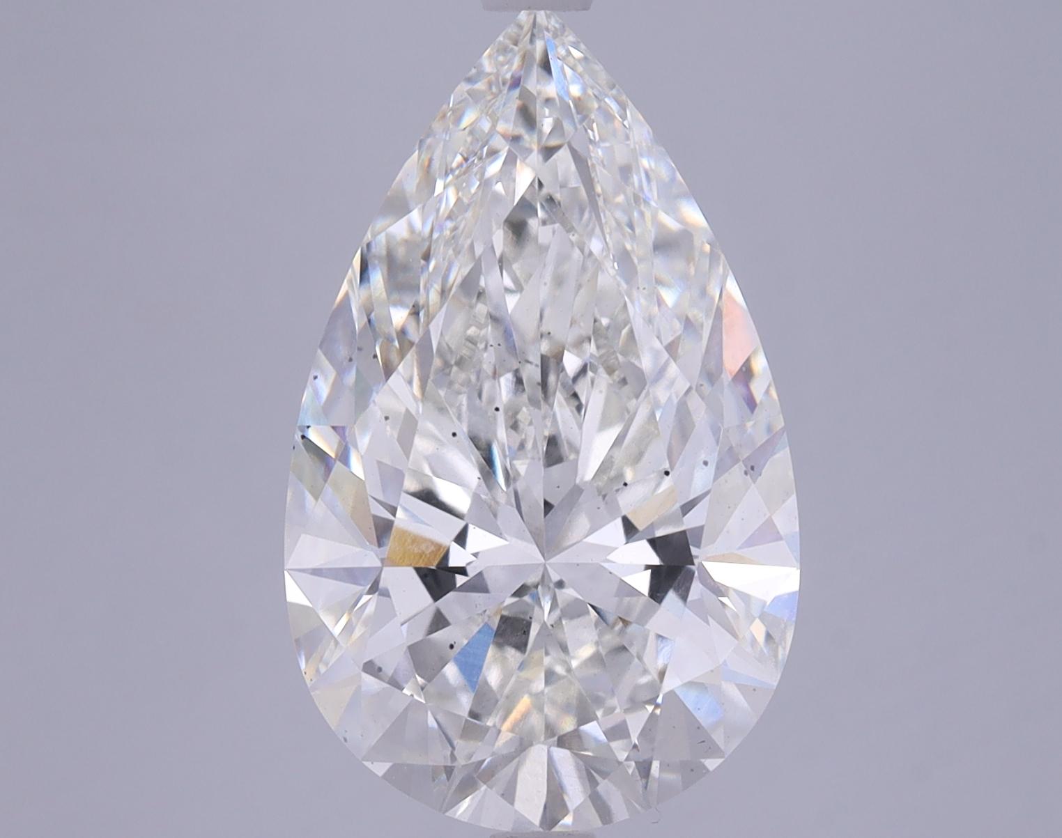 6.05 Carat Pear Shaped Ideal Cut VS2 IGI Certified Lab Grown Diamond