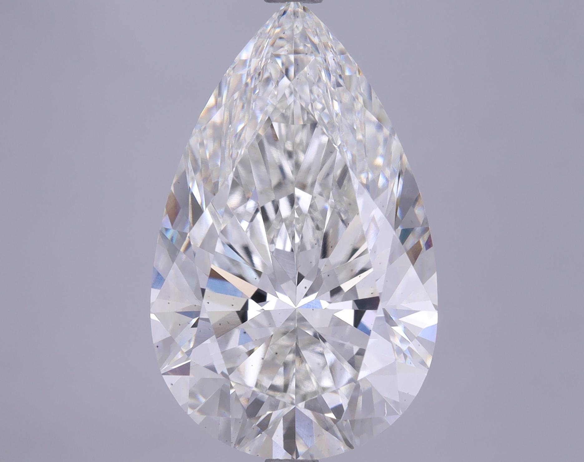 6.19 Carat Pear Shaped Ideal Cut VS2 IGI Certified Lab Grown Diamond