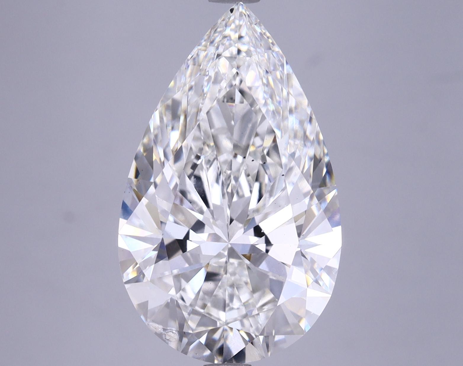 6.0 Carat Pear Shaped Ideal Cut SI1 IGI Certified Lab Grown Diamond
