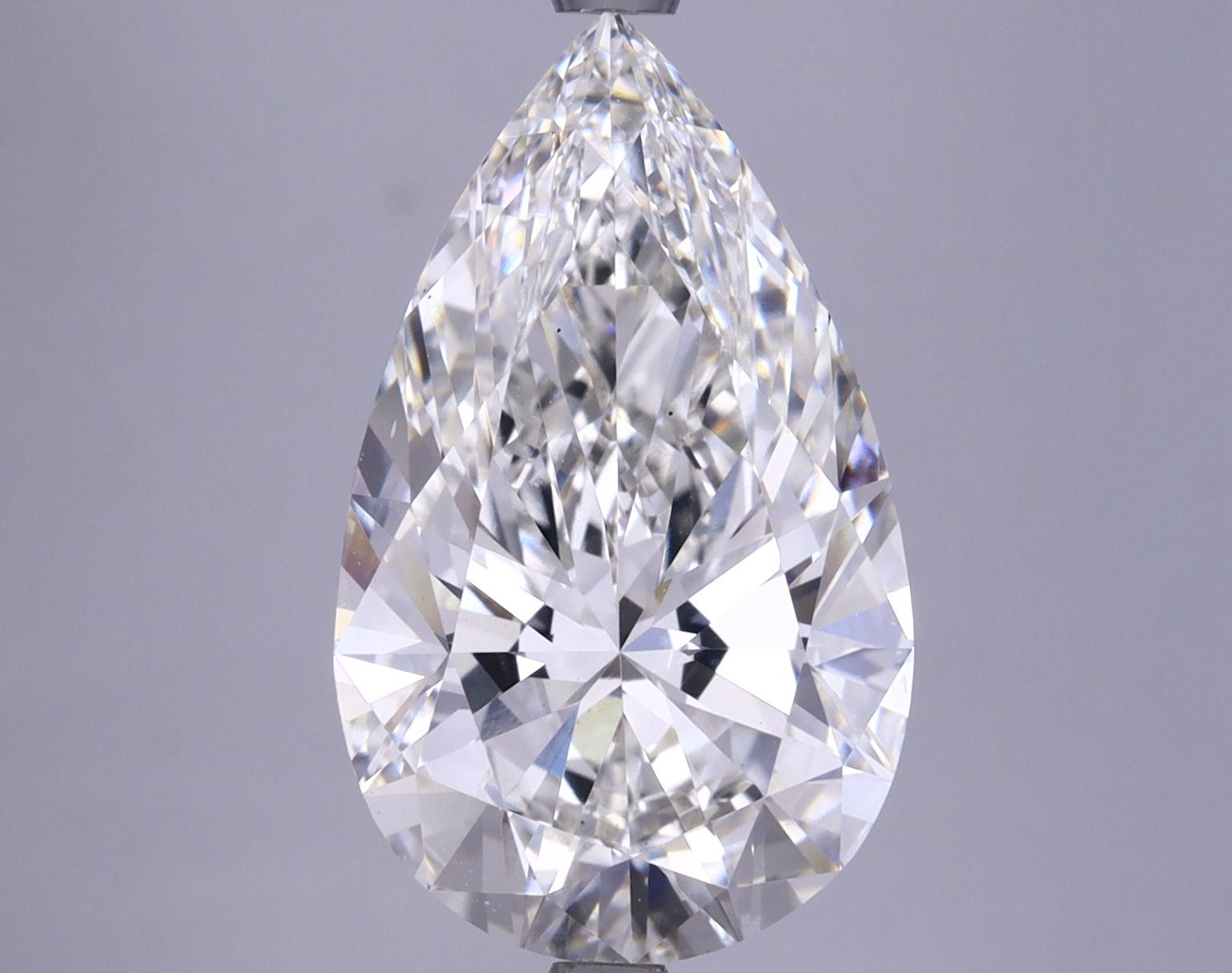 5.55 Carat Pear Shaped Ideal Cut VS1 IGI Certified Lab Grown Diamond