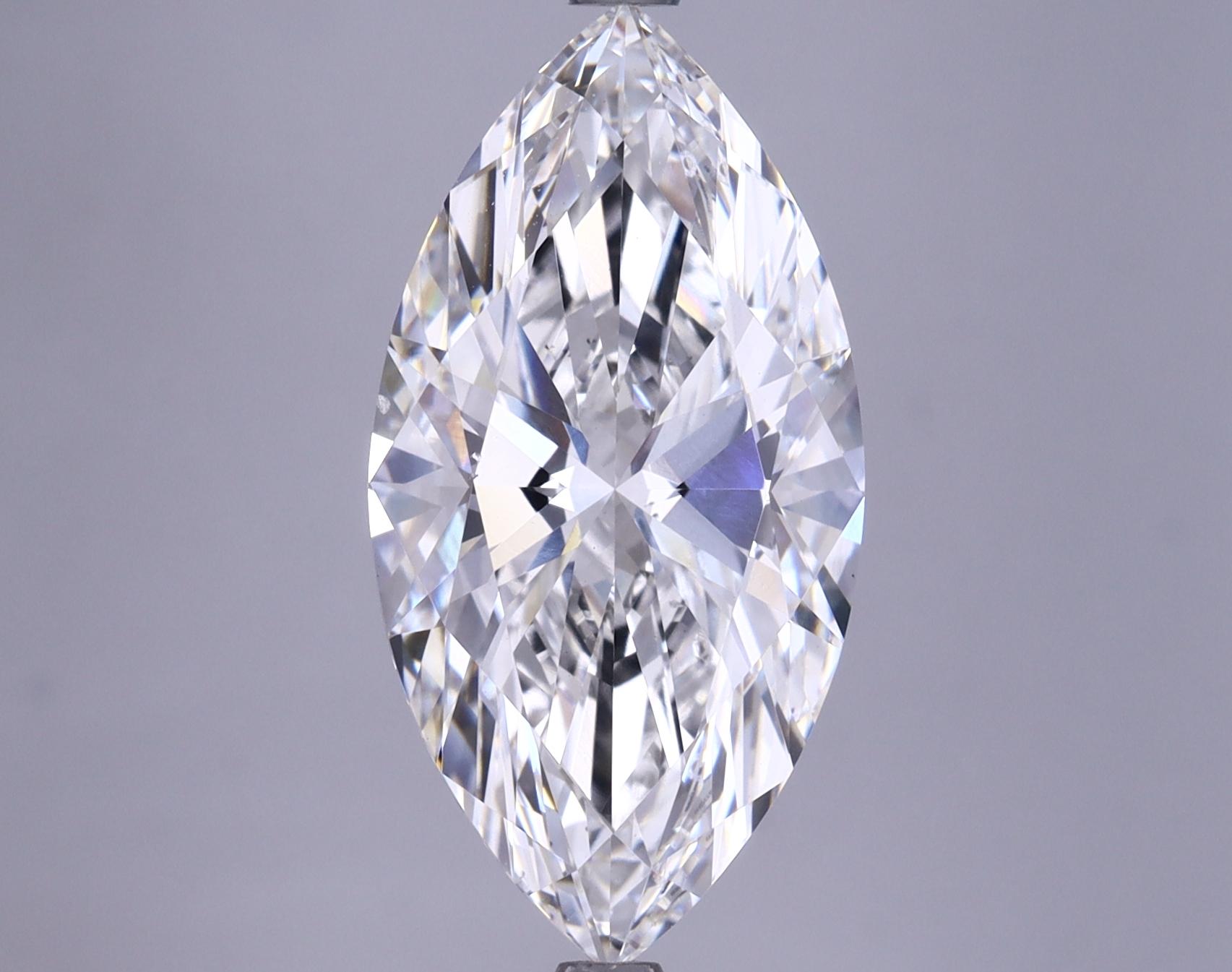 5.52 Carat Marquise Shaped Ideal Cut VS2 IGI Certified Lab Grown Diamond