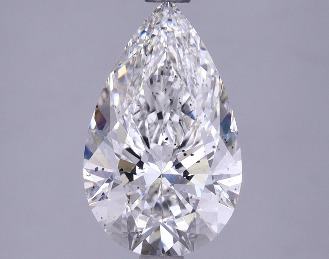 2.25 Carat Pear Shaped Ideal Cut SI1 IGI Certified Lab Grown Diamond
