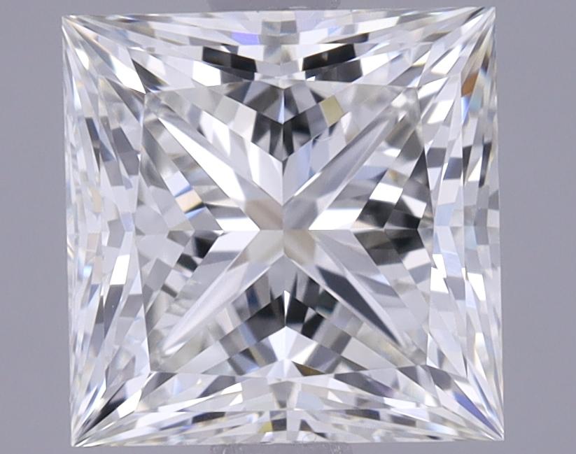 1.73 Carat Princess Shaped Ideal Cut VVS2 IGI Certified Lab Grown Diamond